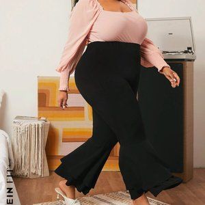 SI. Black Flare Leg Trouser